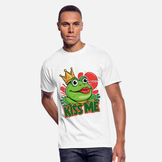 Funny Green Frog Kiss Me