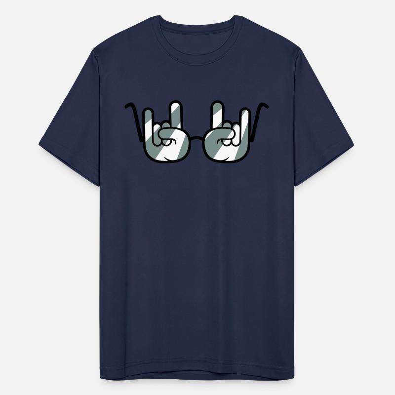 Funny Heavy Metal Sunglasses Horns Hand Gesture
