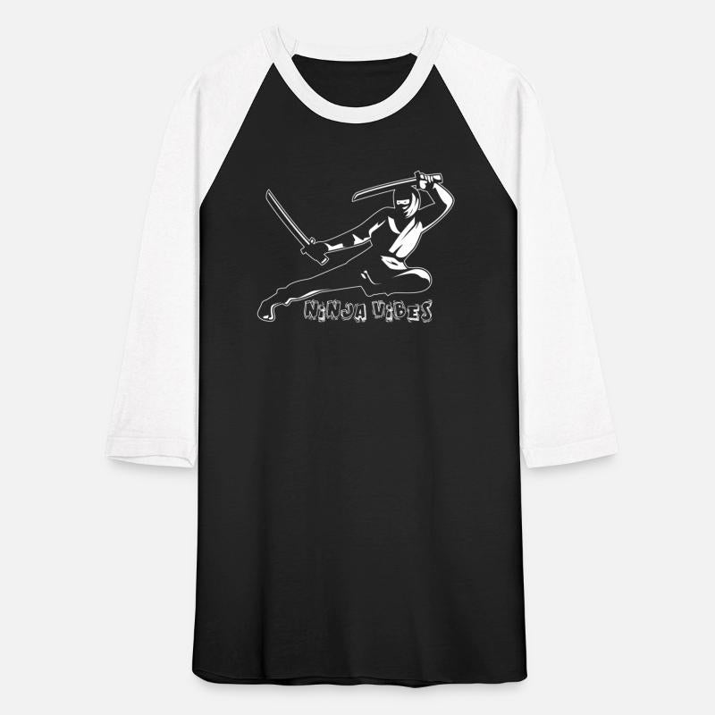 Funny Ninja Vibes Retro Vintage good Silhouette 01