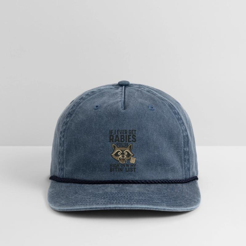 Funny Rabies Raccoon Saying Design Quote