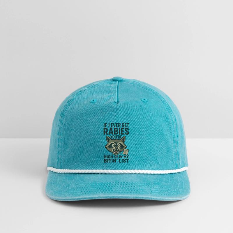 Funny Rabies Raccoon Saying Design Quote