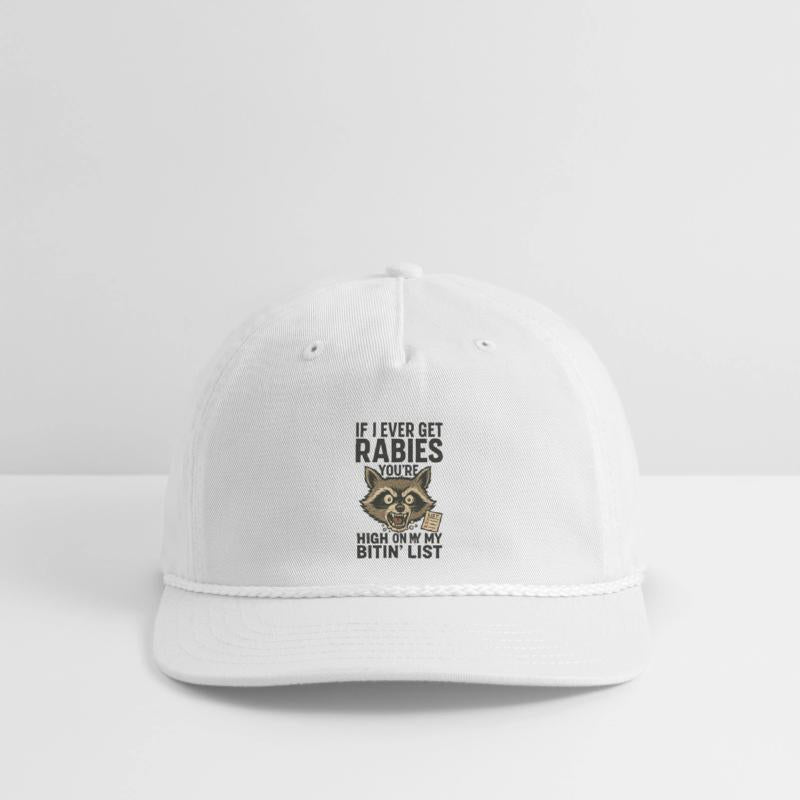 Funny Rabies Raccoon Saying Design Quote