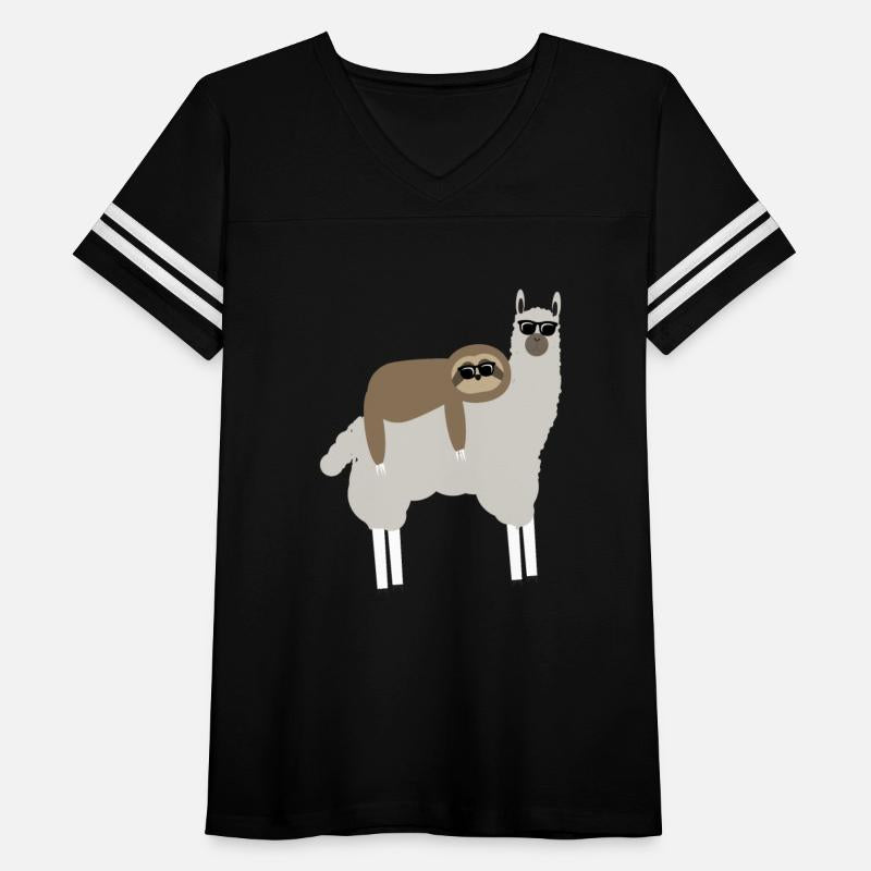 funny sloth riding llama - cute animals lover gift