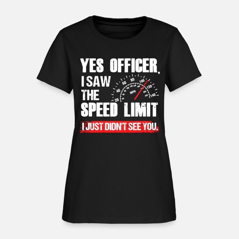 Funny Yes Officer Speeding Supercar Race Enthusias