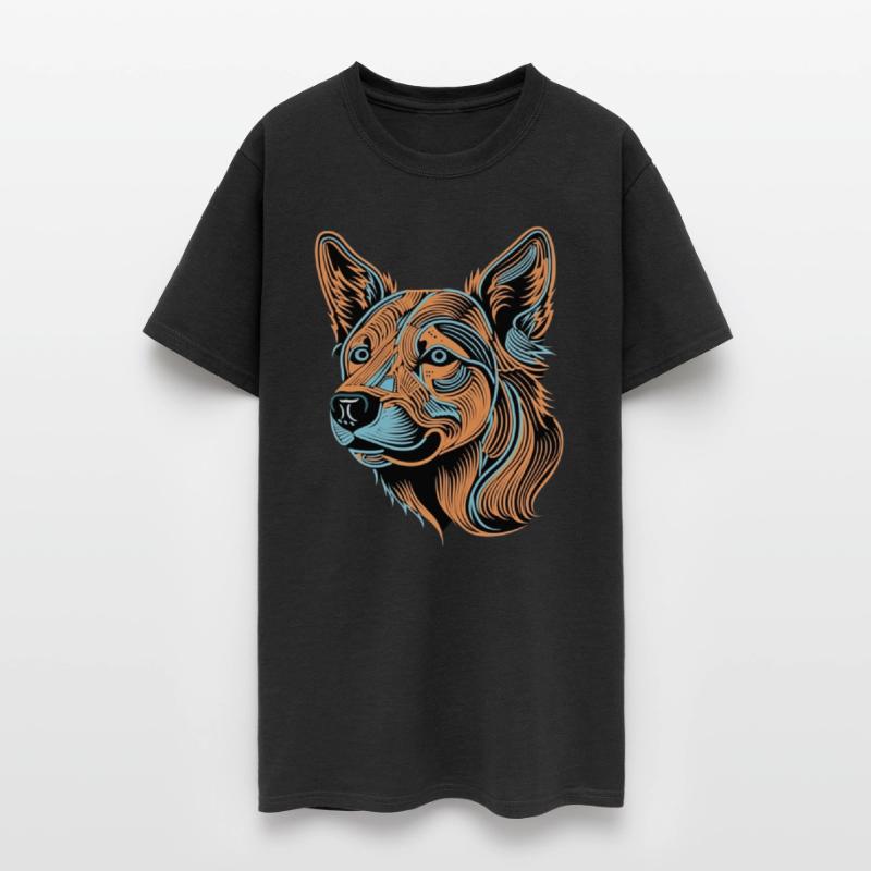 German Shepherd Funny Dog Street Art Comic Pet