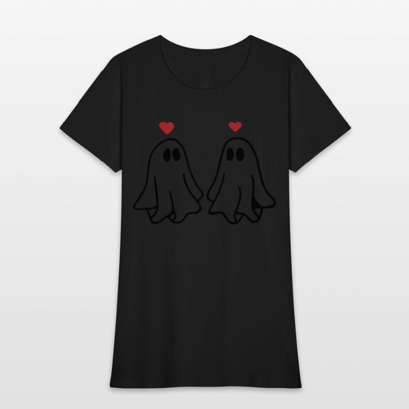 Ghost Love Ghost Heart Sticker and T shirt design