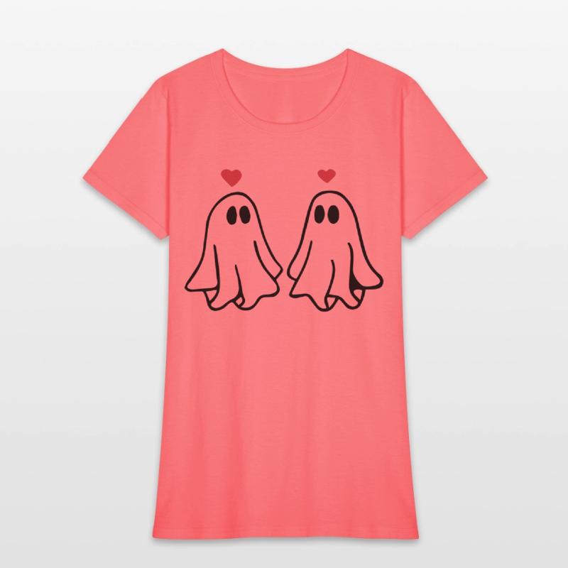 Ghost Love Ghost Heart Sticker and T shirt design