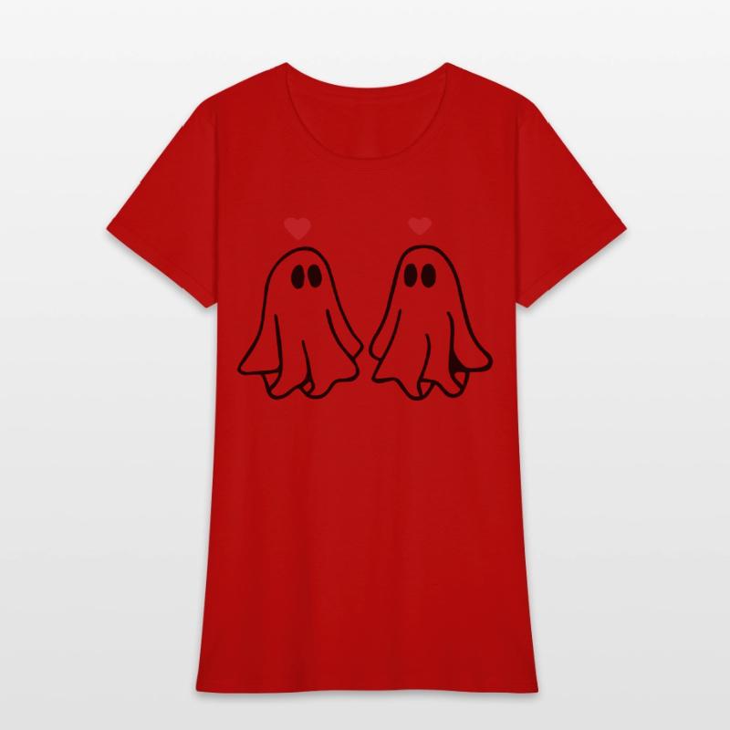 Ghost Love Ghost Heart Sticker and T shirt design