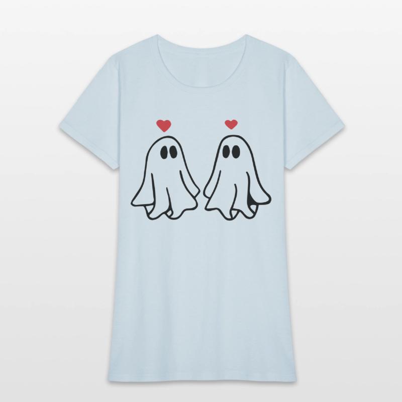 Ghost Love Ghost Heart Sticker and T shirt design