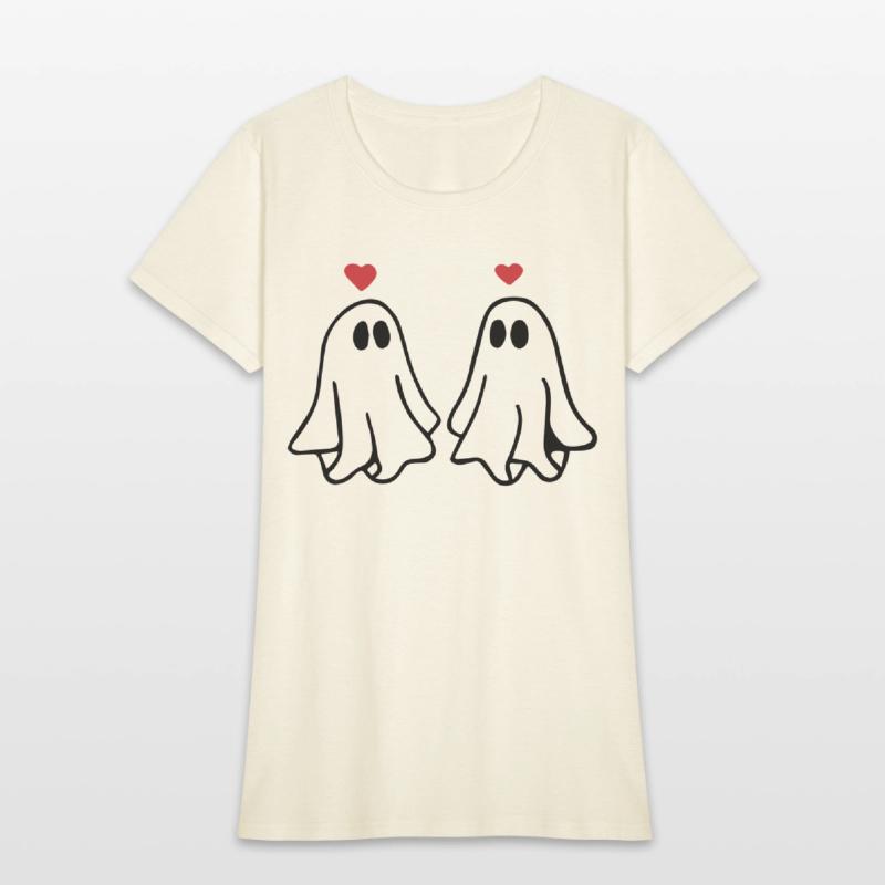 Ghost Love Ghost Heart Sticker and T shirt design