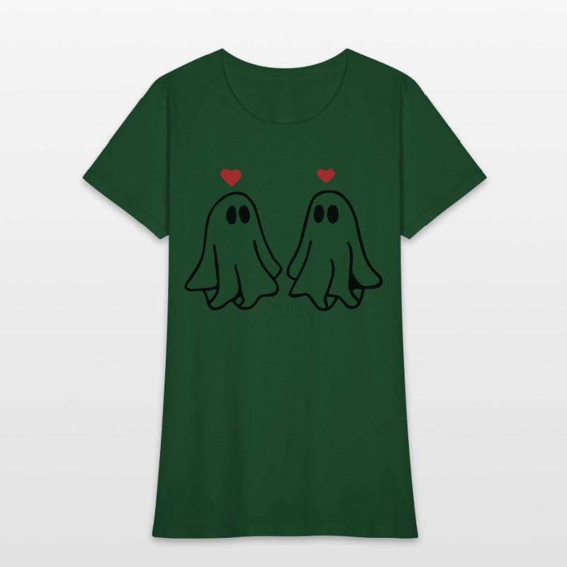 Ghost Love Ghost Heart Sticker and T shirt design