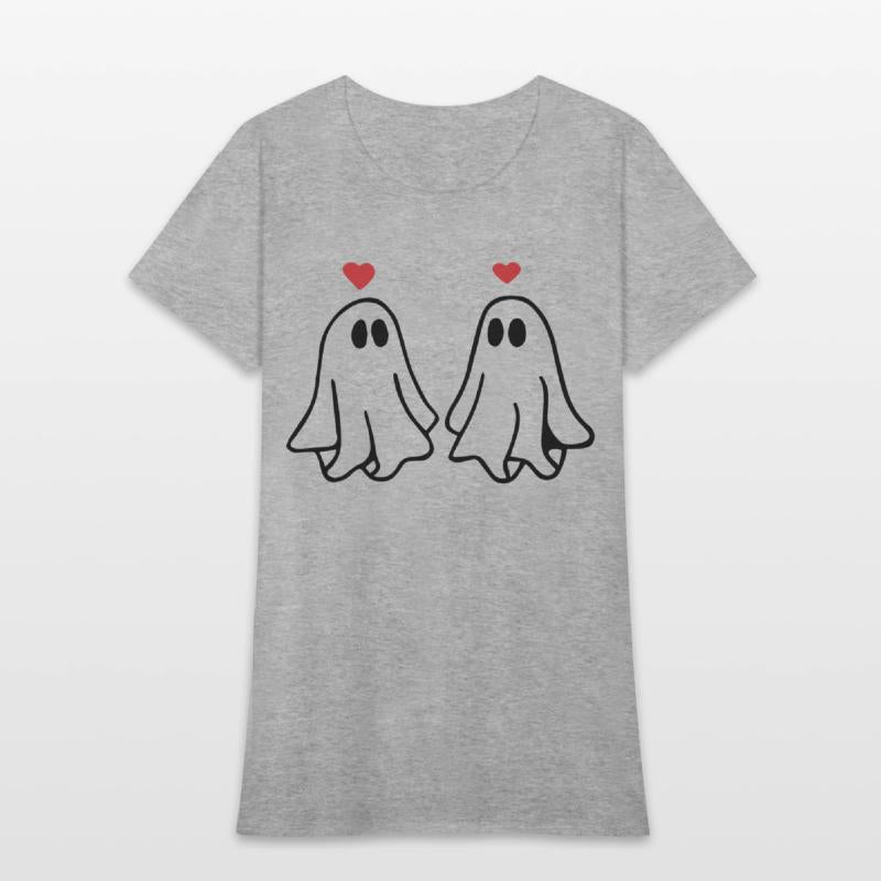 Ghost Love Ghost Heart Sticker and T shirt design