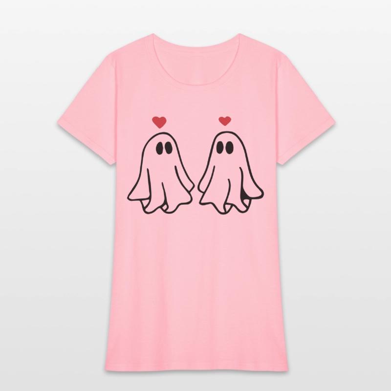 Ghost Love Ghost Heart Sticker and T shirt design