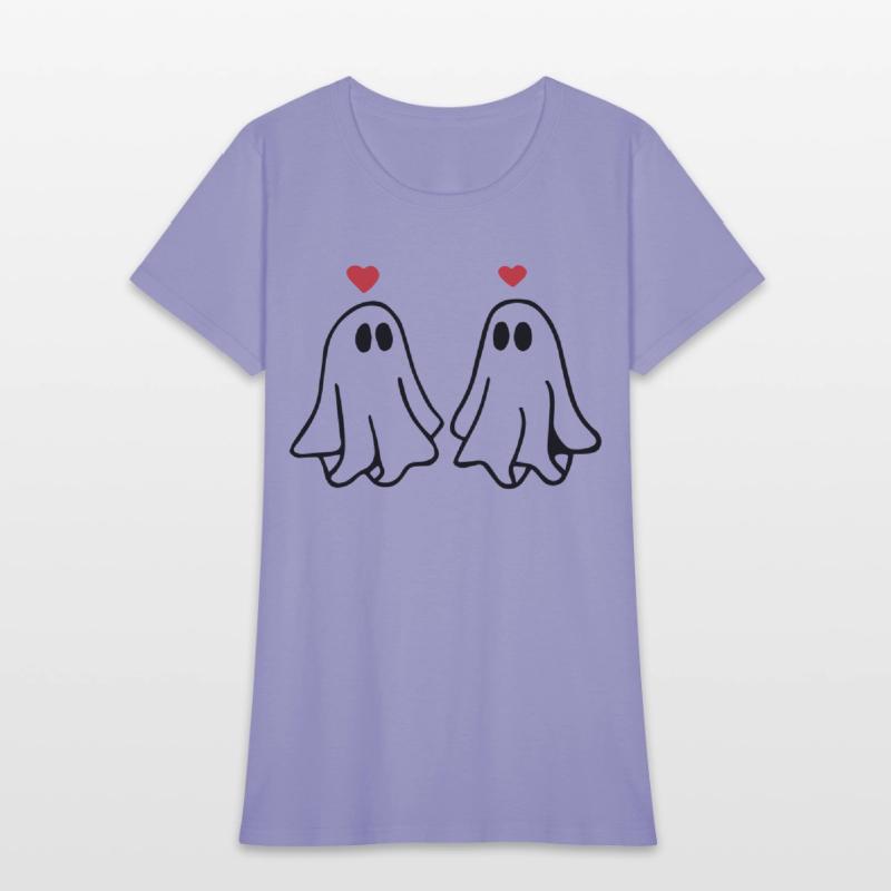 Ghost Love Ghost Heart Sticker and T shirt design