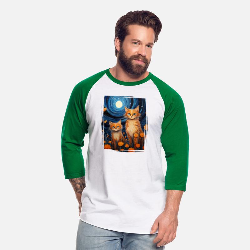 Ginger Cat Garden Flowers Kitten Lover Moon Decor