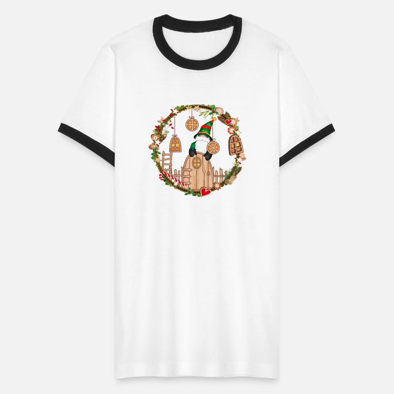 Gnome door in frame with Gnome for Christmas