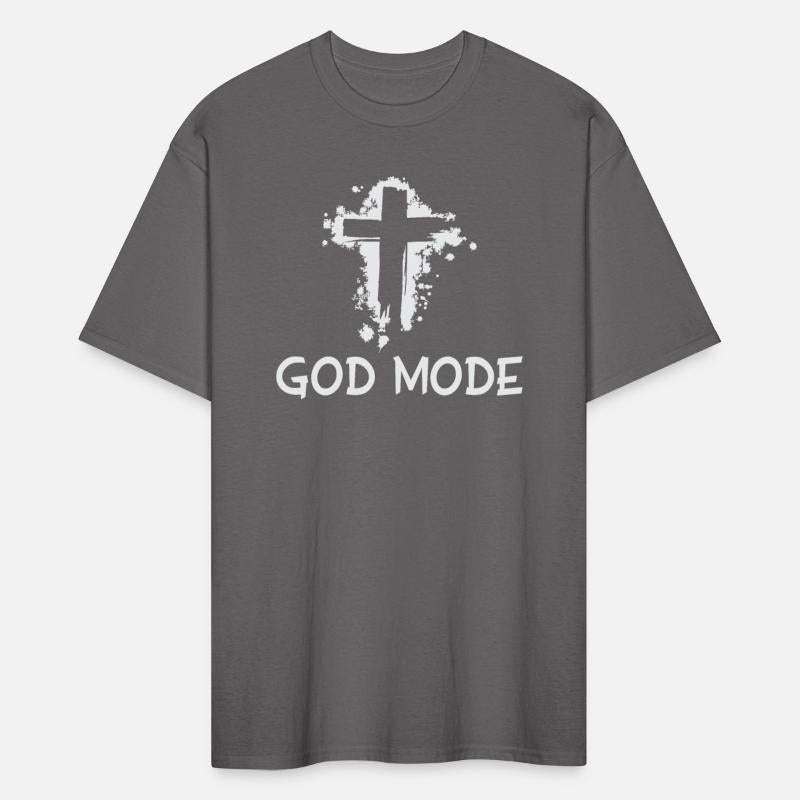 God Mode Quote With Christian Cross