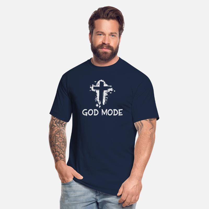 God Mode Quote With Christian Cross