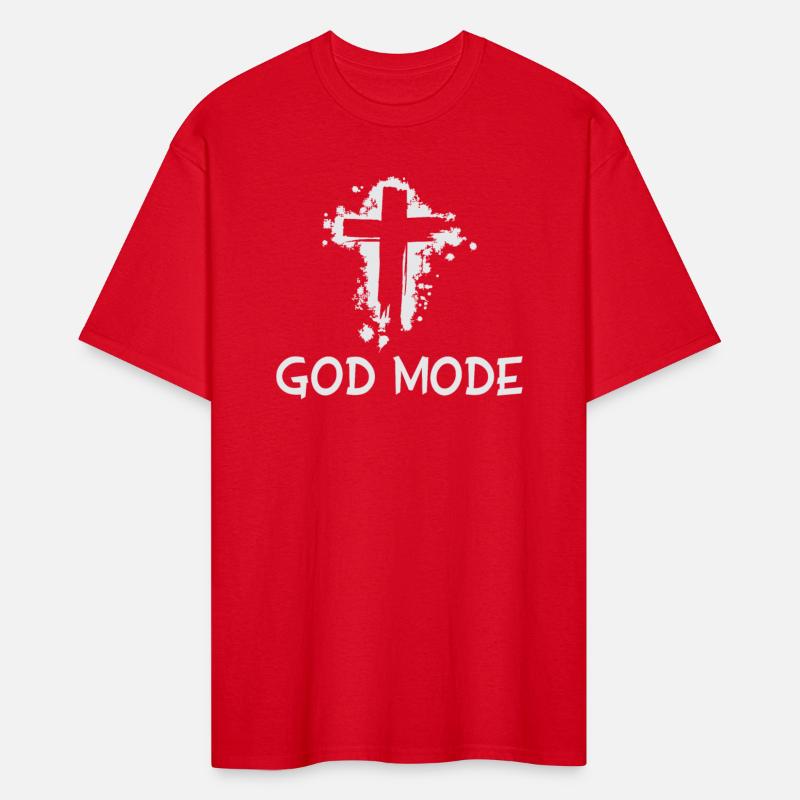 God Mode Quote With Christian Cross