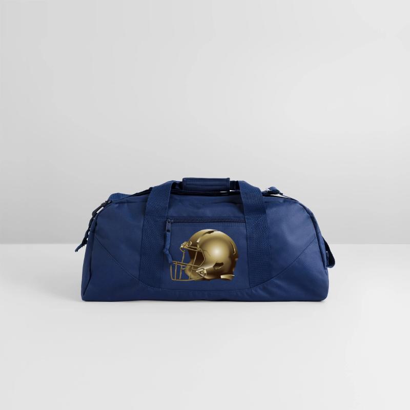 golden american football helmet