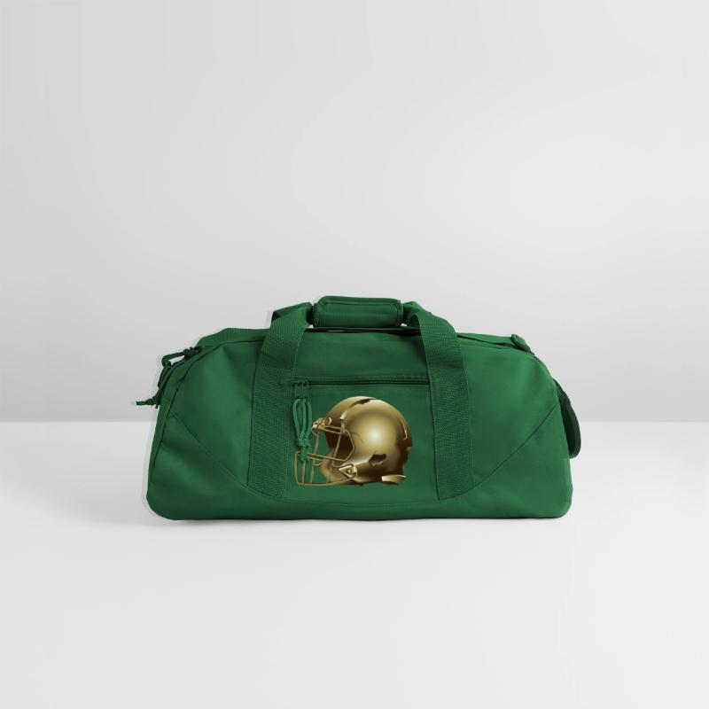 golden american football helmet