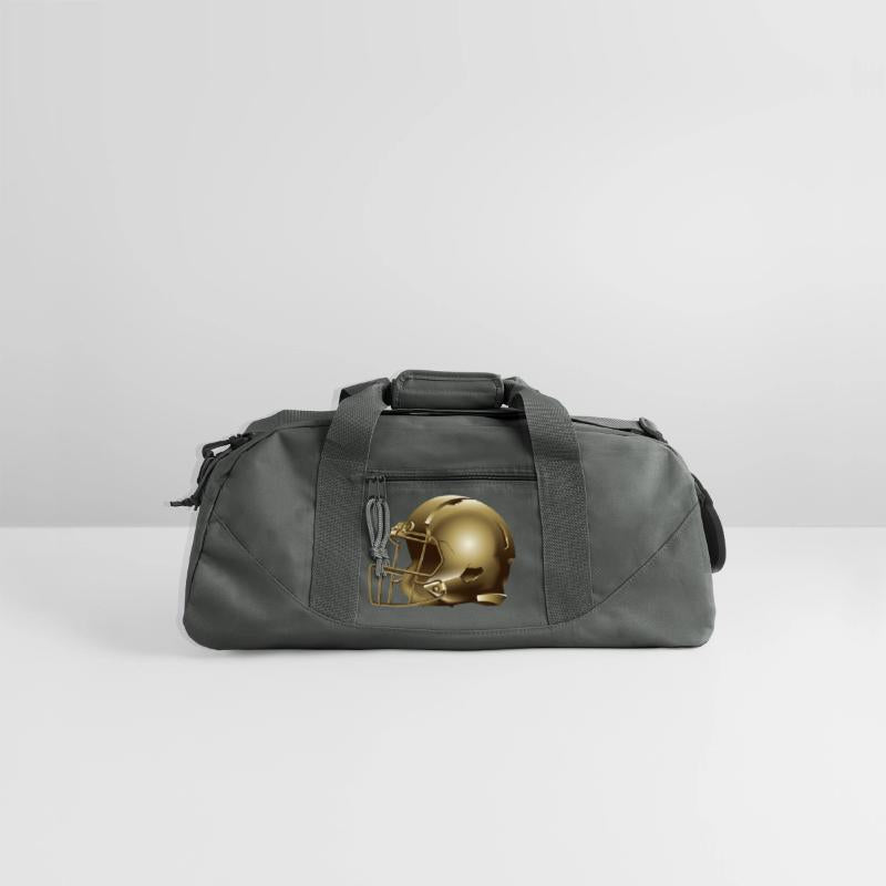 golden american football helmet