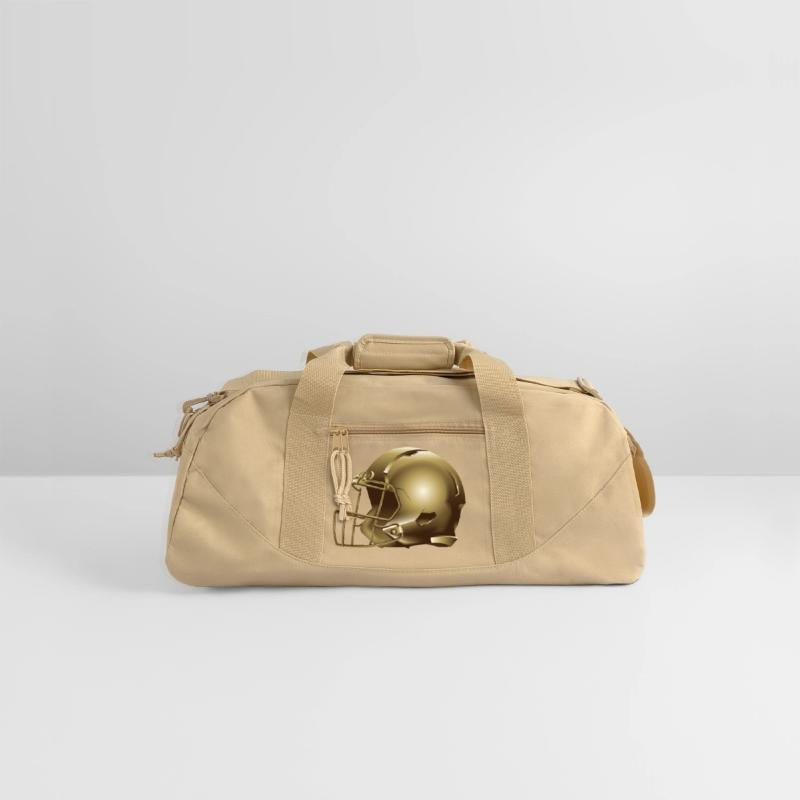 golden american football helmet