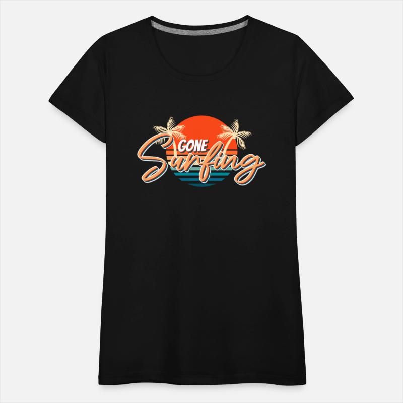 Gone Surfing Coconut Decor Sports Wave Surfer