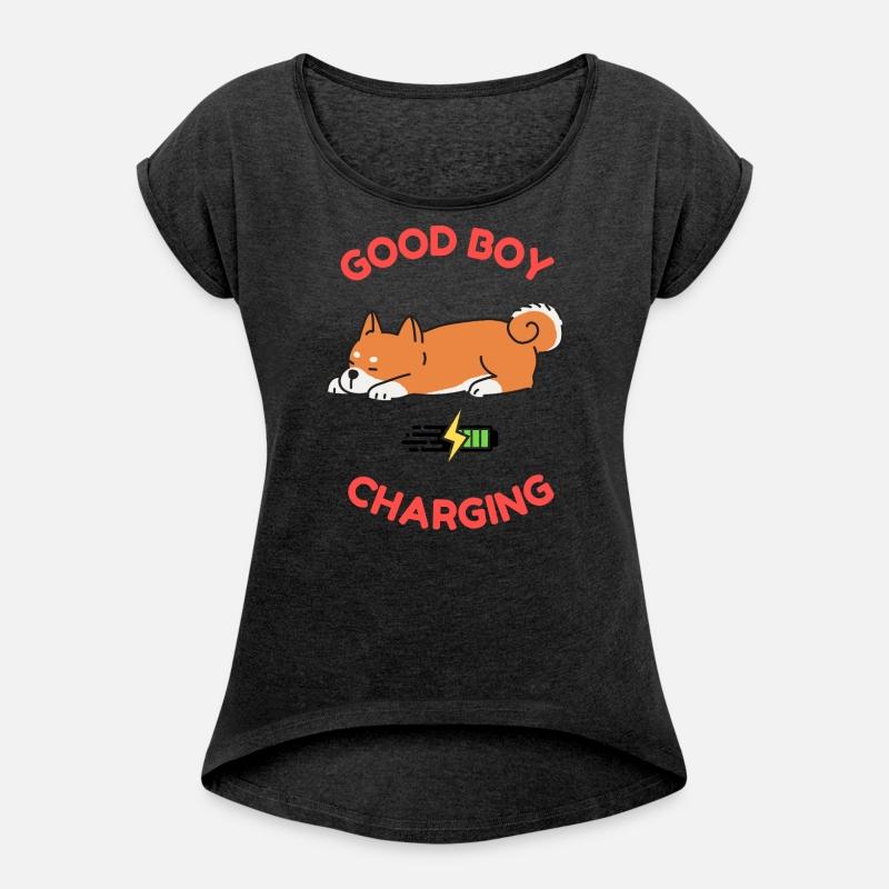 Good Boy Charging – Lazy Shiba Inu Shirt