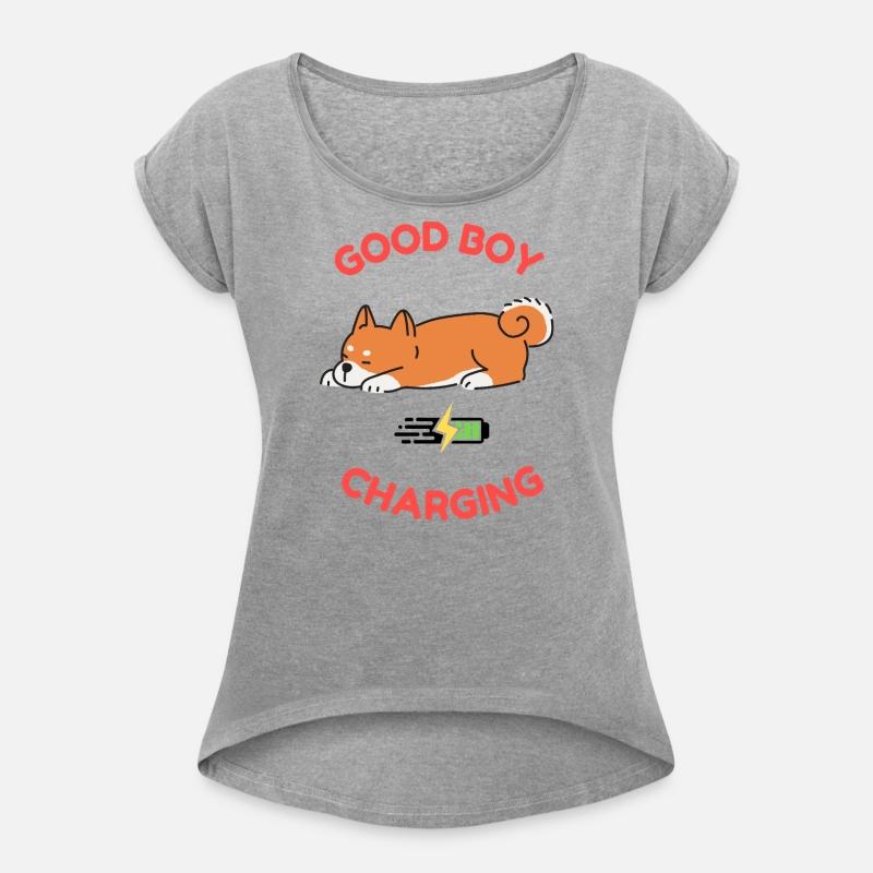 Good Boy Charging – Lazy Shiba Inu Shirt