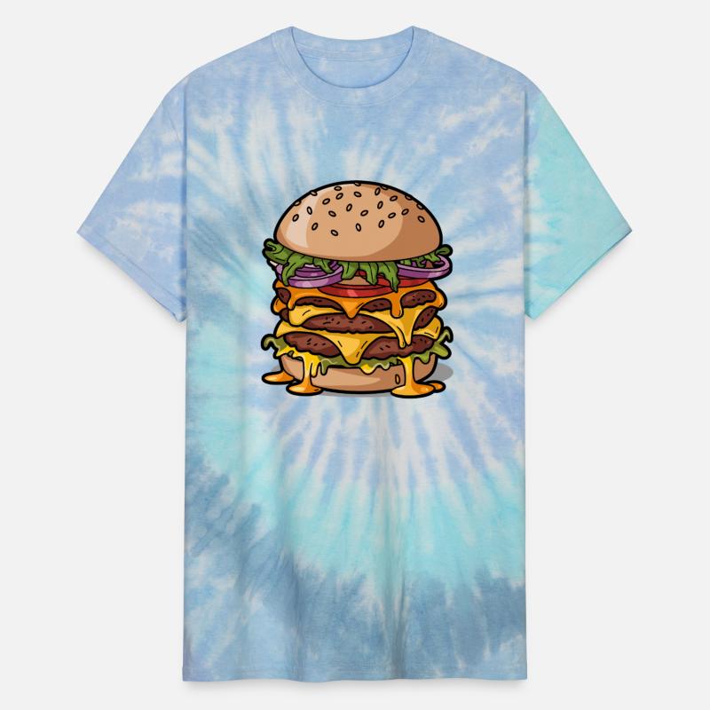 Gooey Cheesy Triple Cheeseburger on Seed Bun