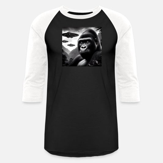 Gorilla Monkey Funny Graphic Selfie with UFOs Weir