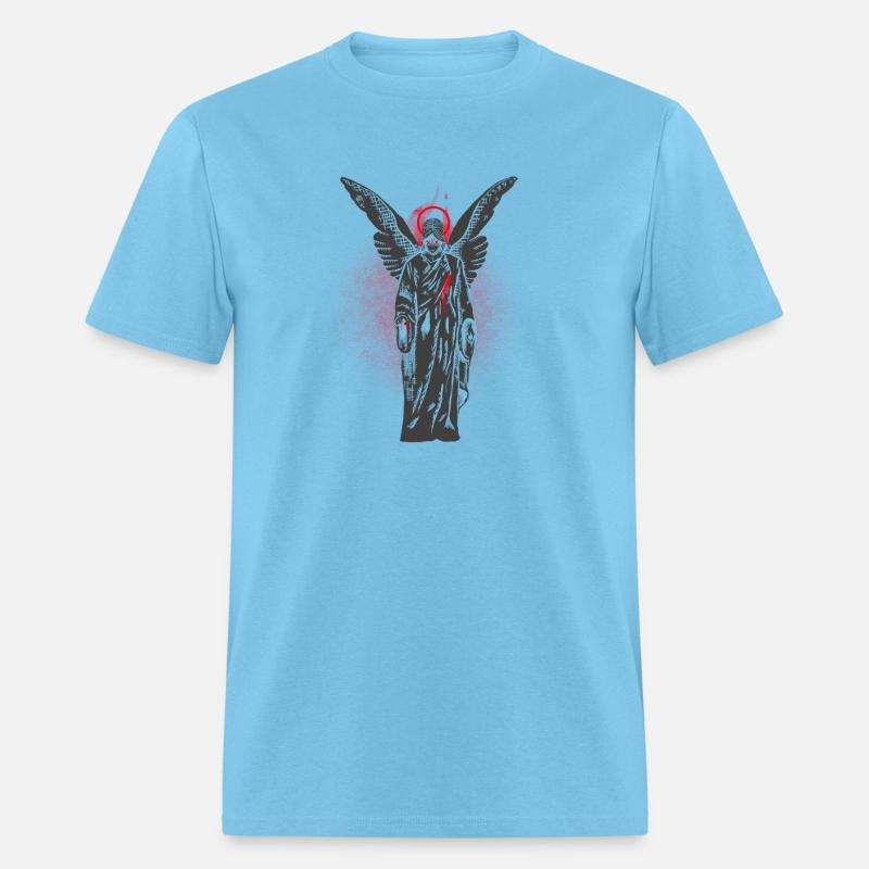 Gothic Angel Wings Tee, Unisex Cotton T-Shirt