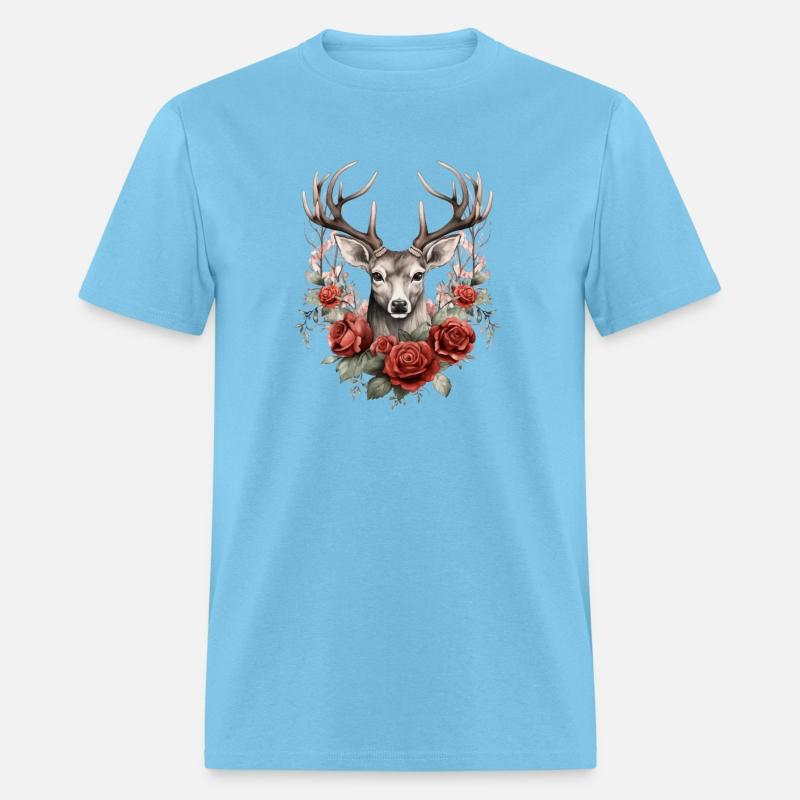 Gothic Deer Forest Animals Roses