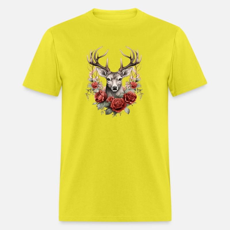 Gothic Deer Forest Animals Roses
