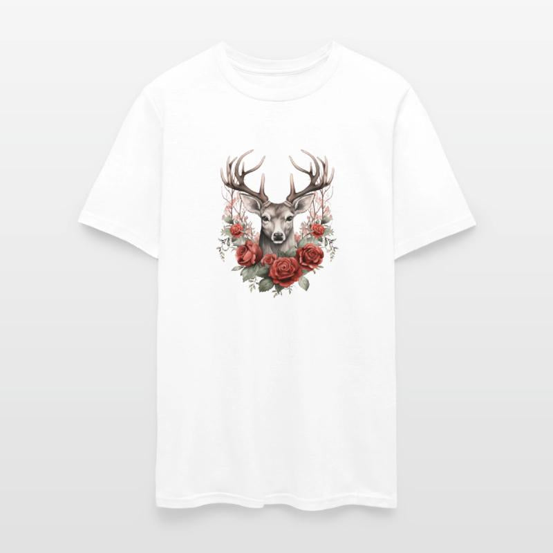 Gothic Deer Forest Animals Roses
