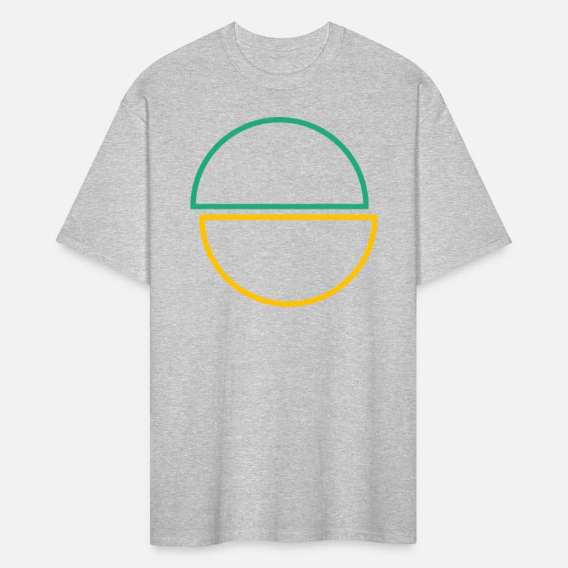 Half Circles Green And Yellow Design