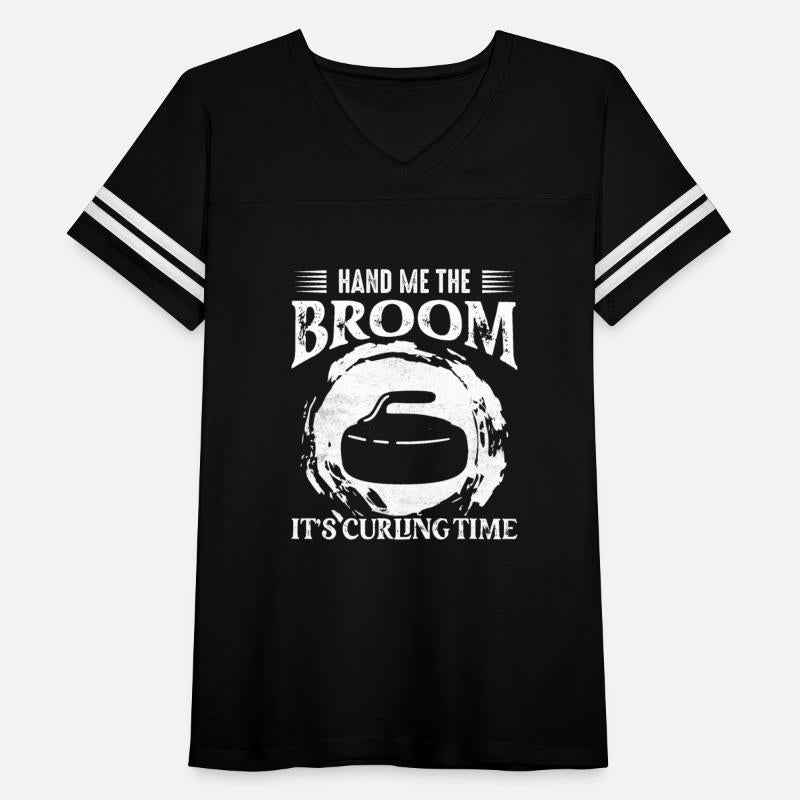 Hand Me The Broom It's Curling Time Ice Sport Curl