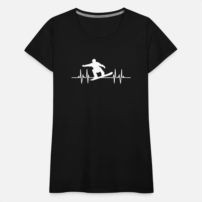 Heartbeat Snowboarding Lover Gift