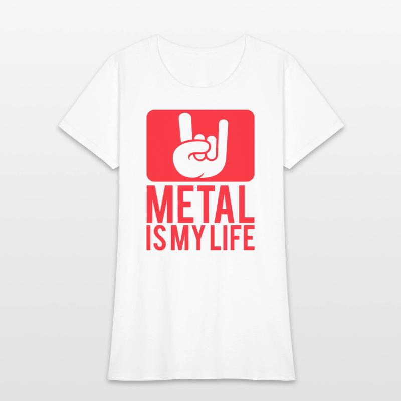 Heavy Metal Is My Life Hard Rock Music Text Quote