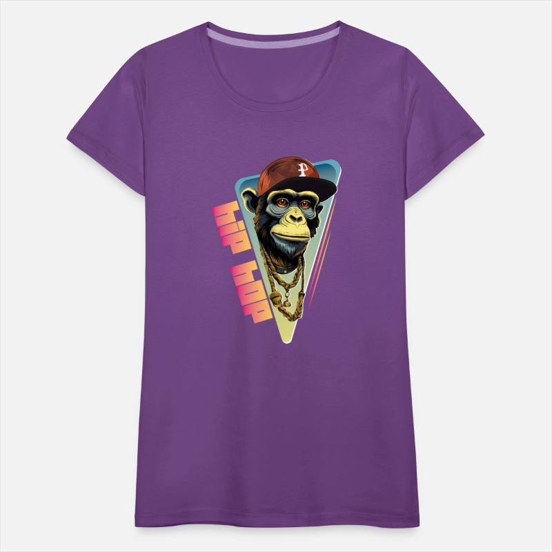 Hip hop monkey with rapper hat