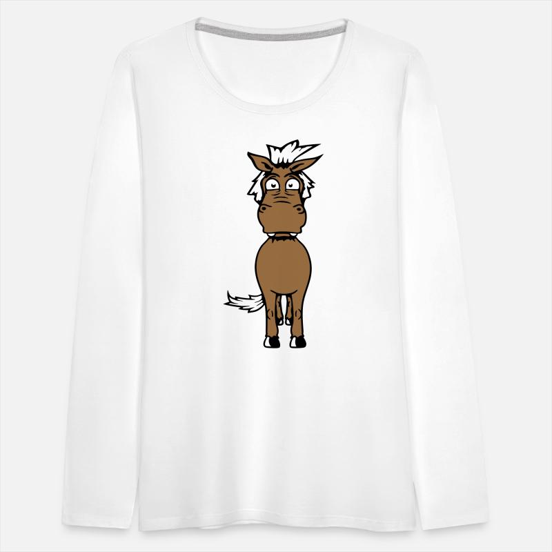 Horse Scared Afraid Fearful Funny Grimace Cartoon