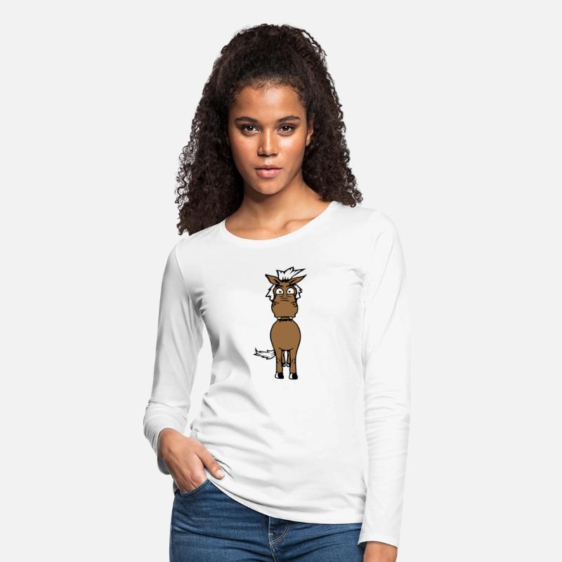 Horse Scared Afraid Fearful Funny Grimace Cartoon