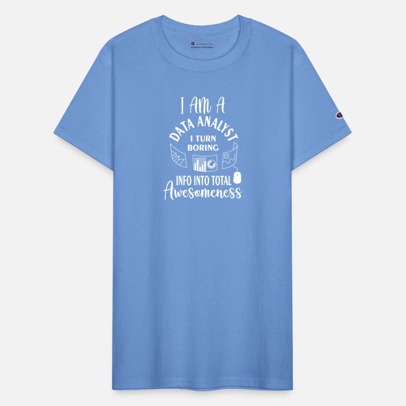 I am a data analyst i turn boring info into total