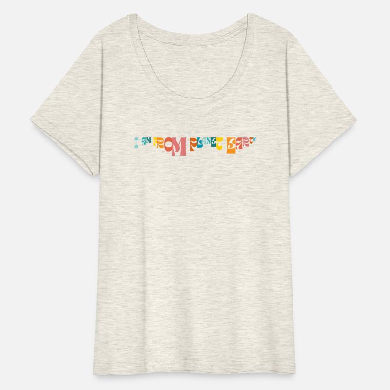 I Am From Planet Earth Groovy Text Graphic