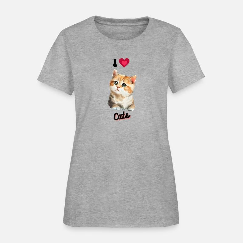 I love Cats design, cool cute gift idea for girls