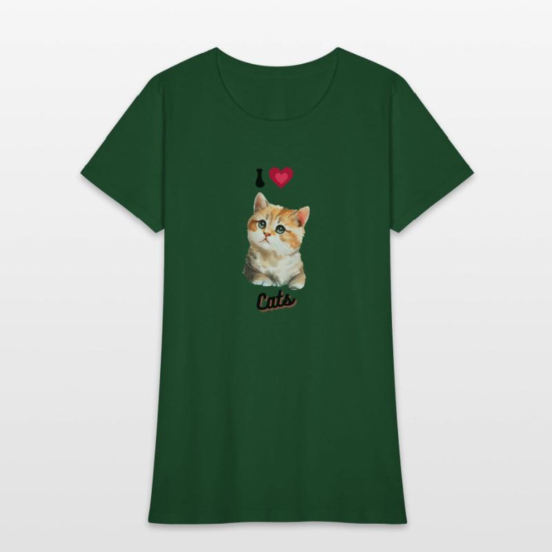 I love Cats design, cool cute gift idea for girls