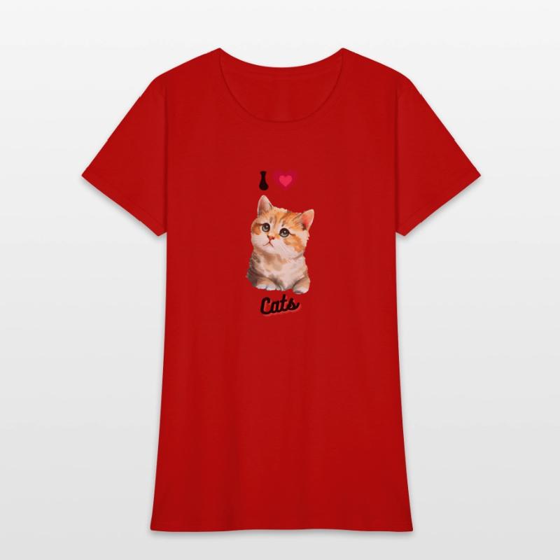 I love Cats design, cool cute gift idea for girls