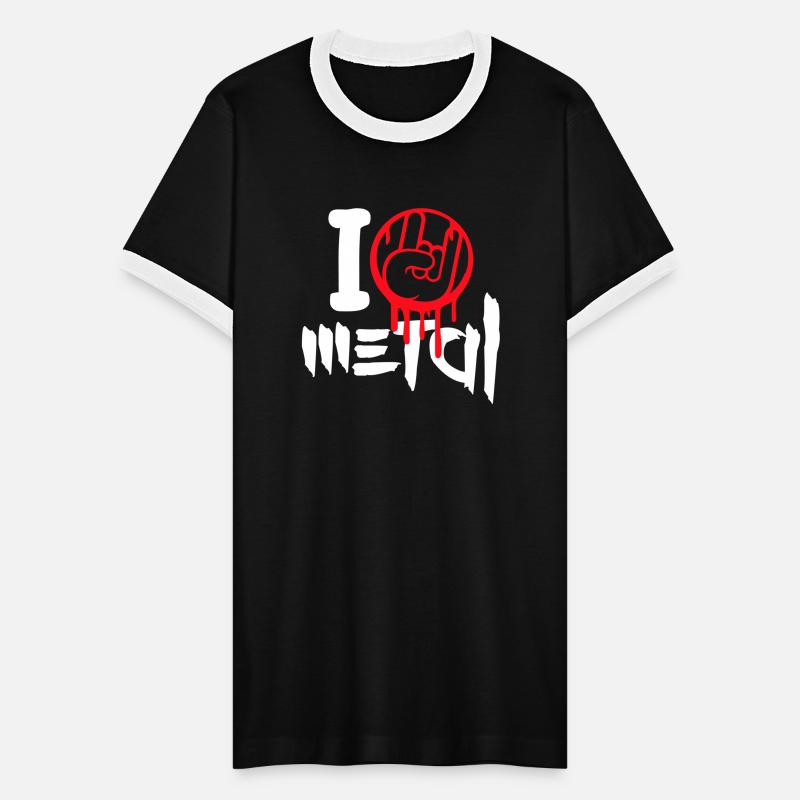 I Love Heavy Metal Hard Rock Music Graffiti Heart