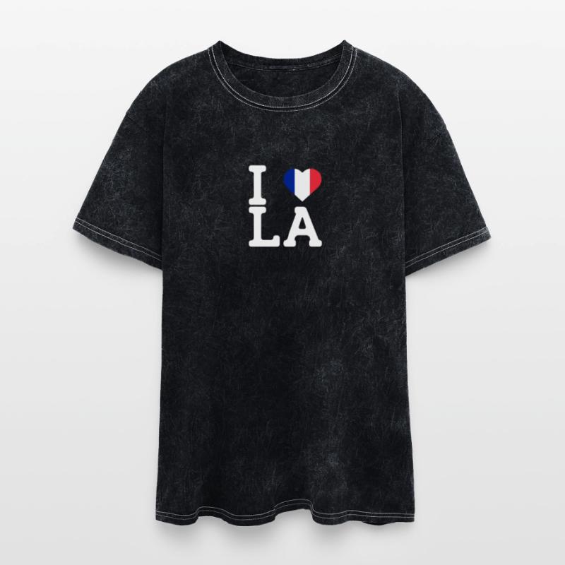 I Love LA Cool Wrong Flag France Lover Heart Pun